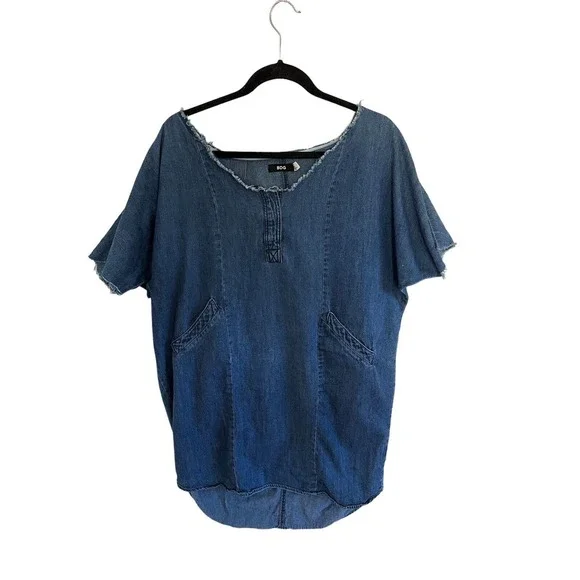 white christmas dresses Zilcremo Women Denim Shirt Dresses Short Sleeve Distressed Jean Dress –  Simple to Sharp by Sharon, LLC
